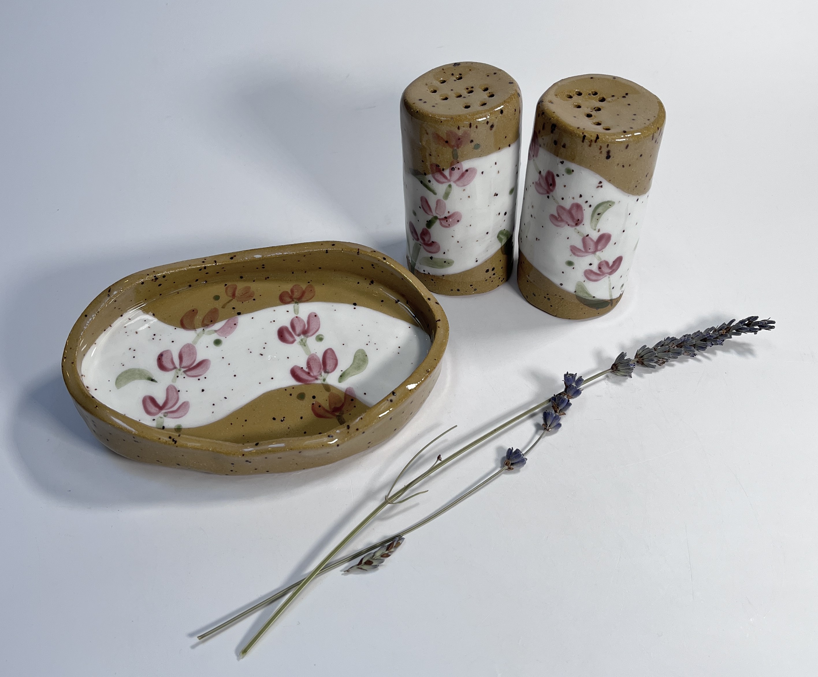 Lavender Salt and Pepper Shakers