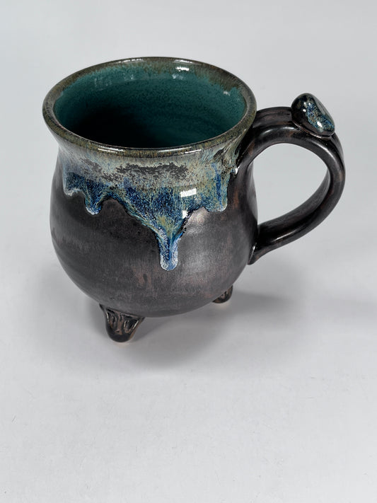 Cauldron Mug (teal inside)