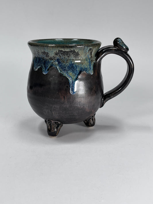 Cauldron Mug (teal inside)